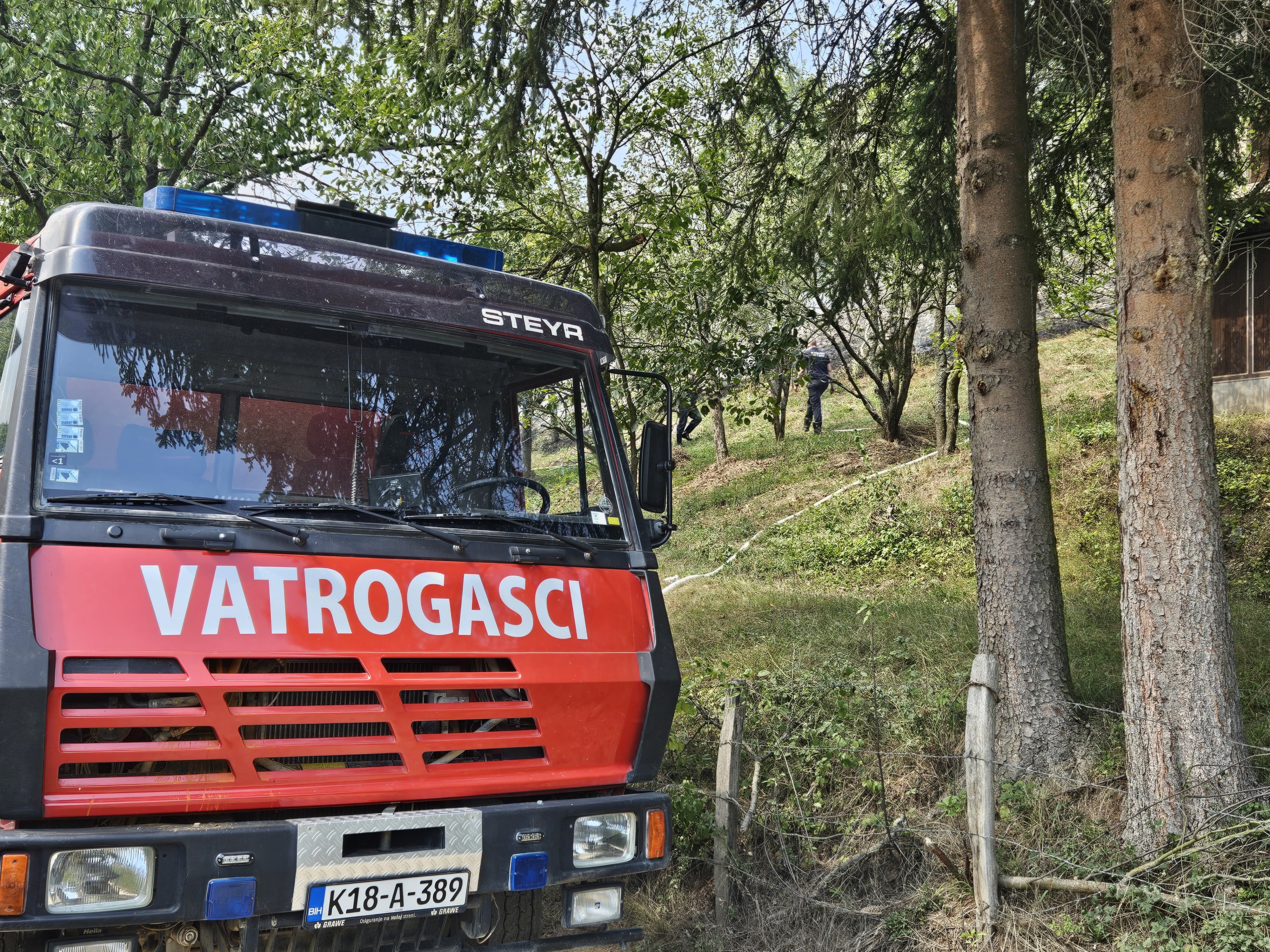 Požar u Rankovićima: Brza reakcija vatrogasaca