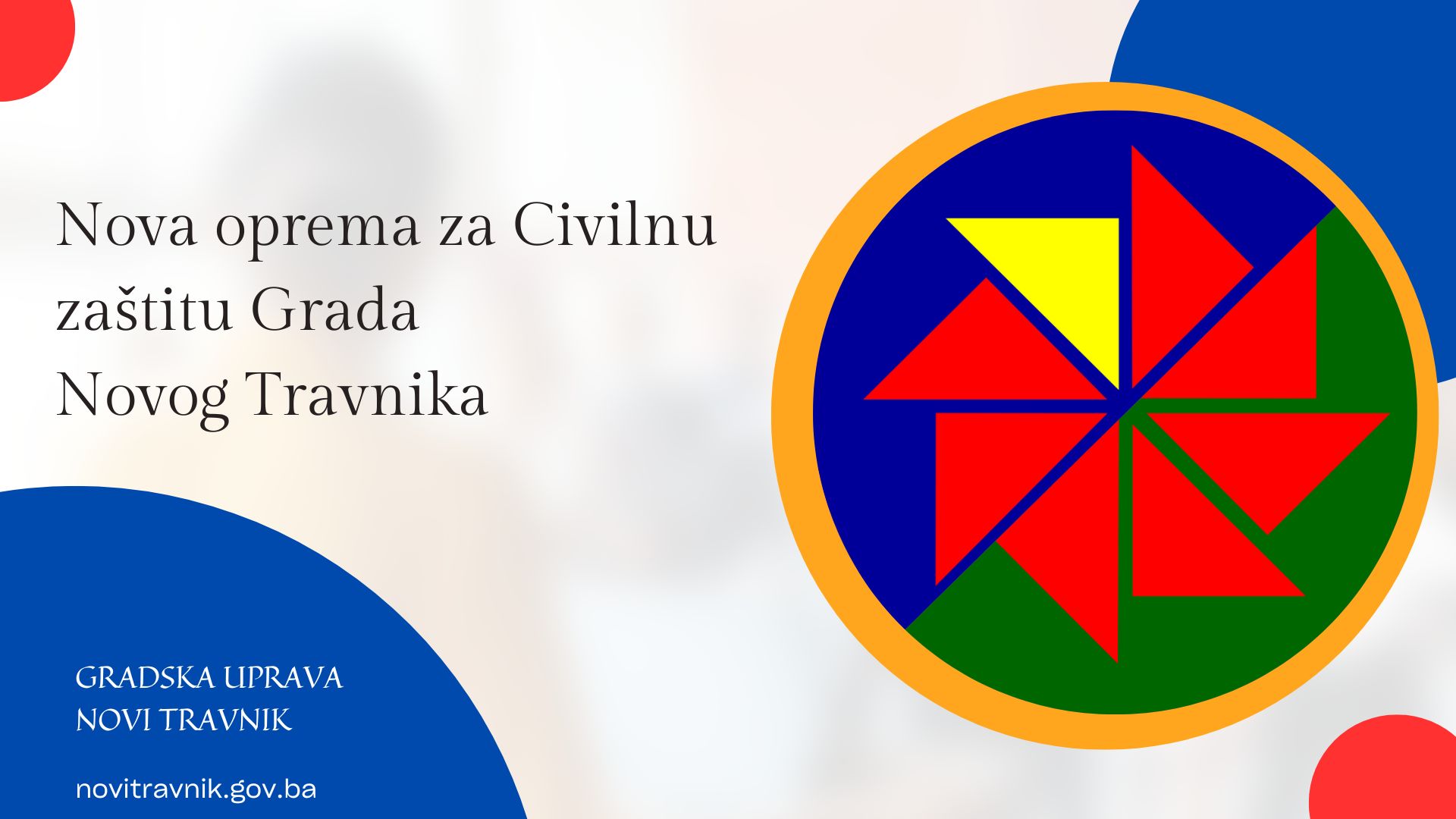 Nova oprema za Civilnu zaštitu Grada Novog Travnika