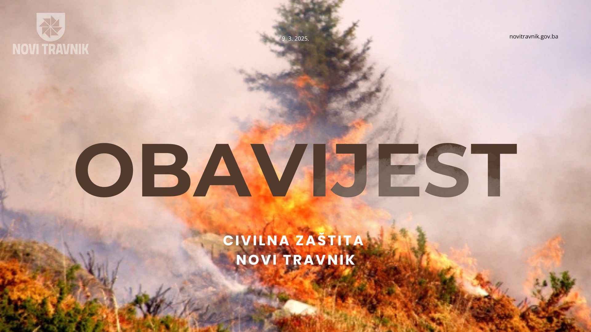 Apel građanima: Zaštita ljudi i imovine