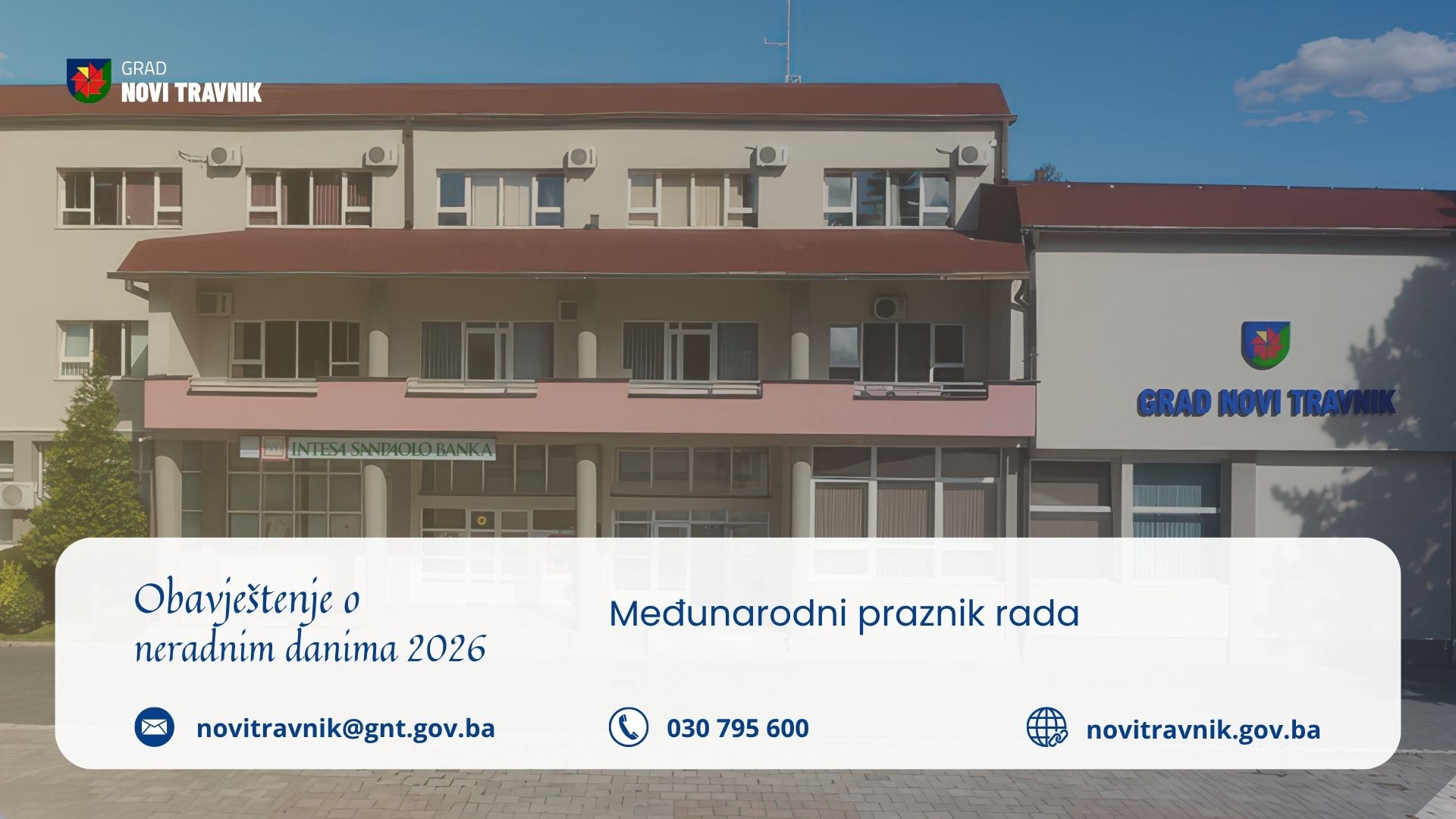 Obavijest: Međunarodni praznik rada