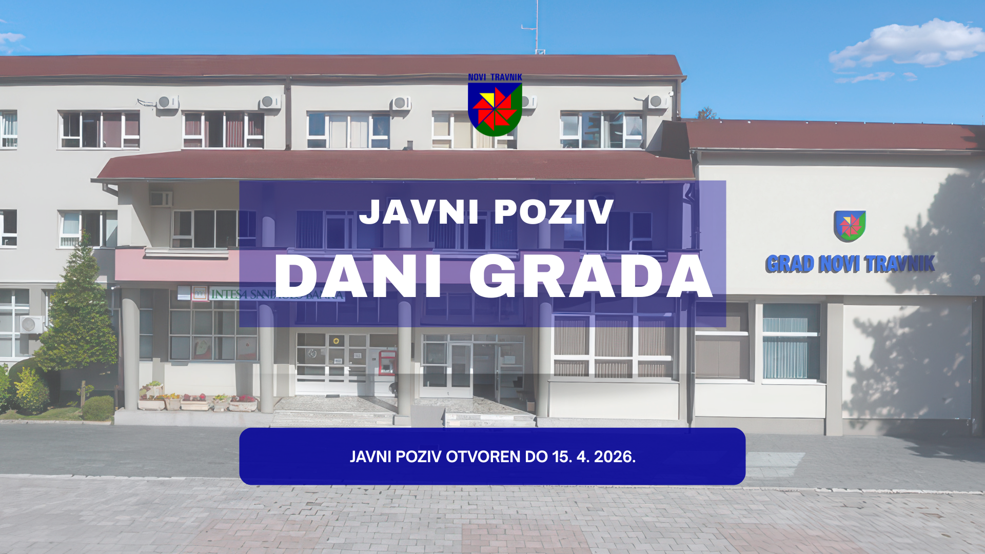 Javni poziv: Dani grada Novog Travnika 2026
