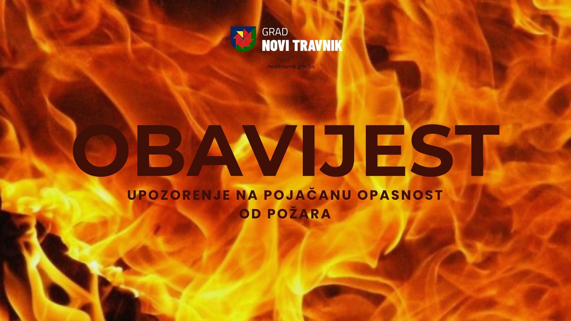 Upozorenje na pojačanu opasnost od požara