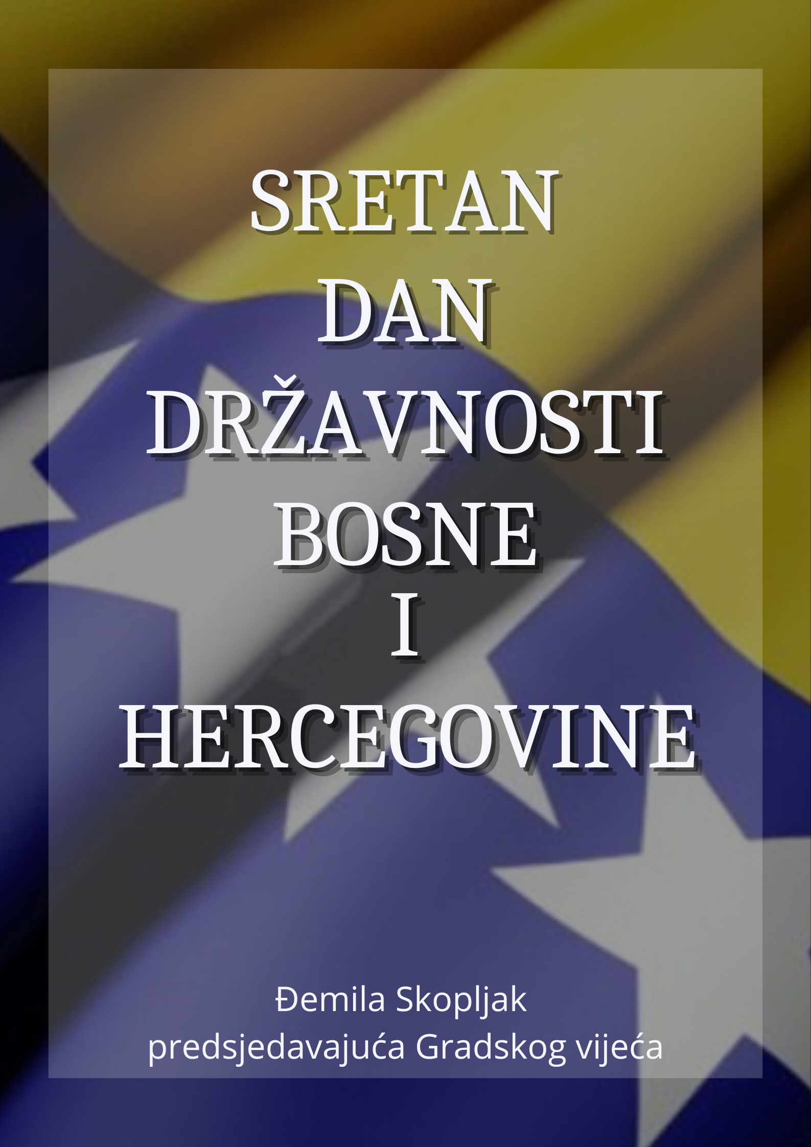 Čestitka predsjedateljice Gradskog vijeća povodom Dana državnosti BiH