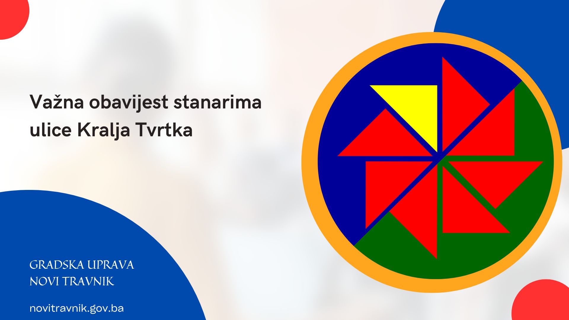 Kralja Tvrtka 40: Obavijest za stanare  