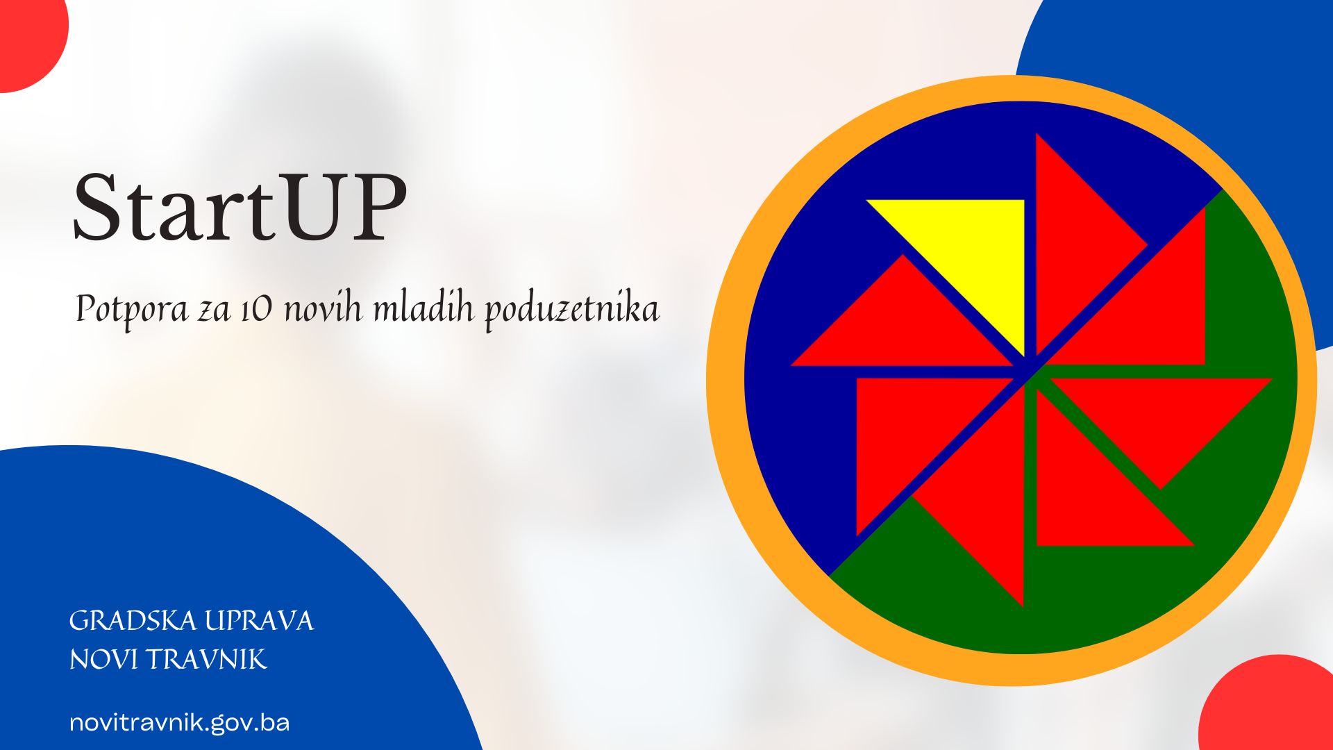 StartUp: Poticaj za 10 novih poslovnih subjekata